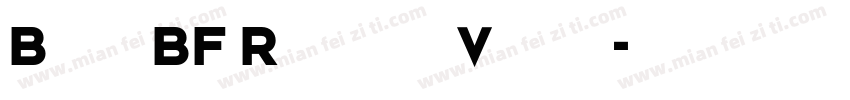 Bonn BF RegularVersi字体转换